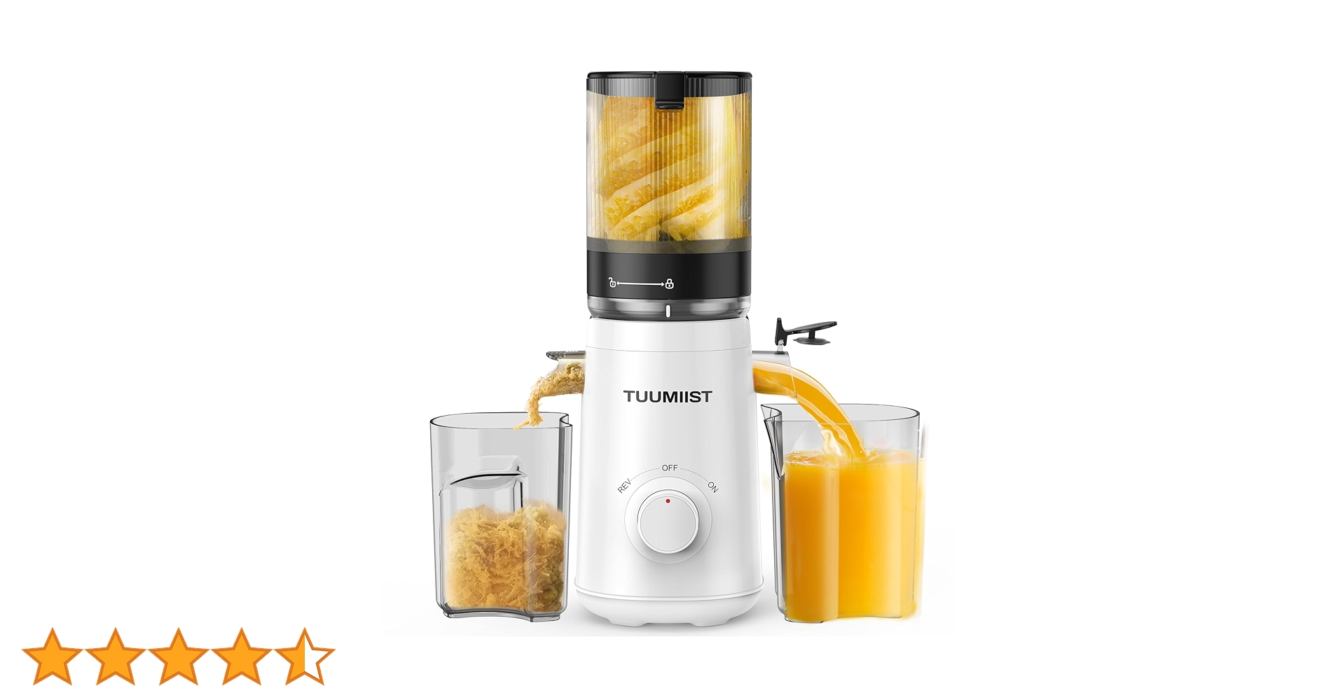 ジューサー 13.46cm広い投入口 1.8L特大容量 スロージューサー Amazon | TUUMIIST ジューサー 13.46cm広い投入口 1.8L特大容量
